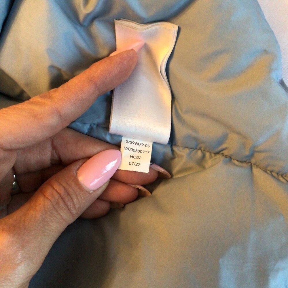 Athleta Light Blue Down Puffer Jacket | Women’s 2X - Picture 4 of 13